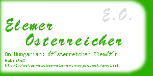 elemer osterreicher business card